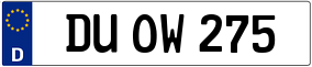 Trailer License Plate